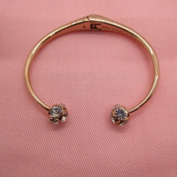 Kate Spade  Open Hinged Cuff Bracelet Rose Gold Color - Picture 1 of 3